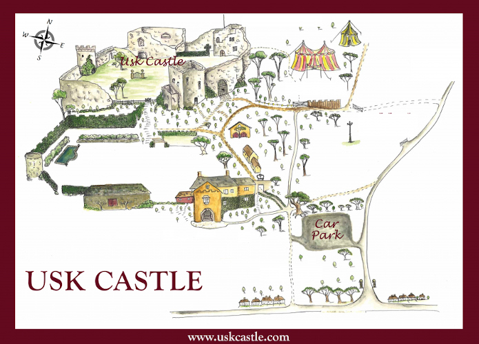 Graphic map of the castle